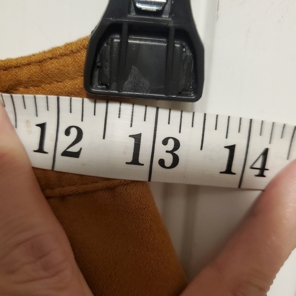 Divided Faux Suede Camel A-Line Skirt Size 2 - Picture 6 of 6